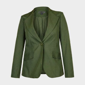 Blazer gabardina verde olivo