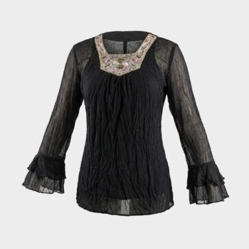 Blusa gasa con strass