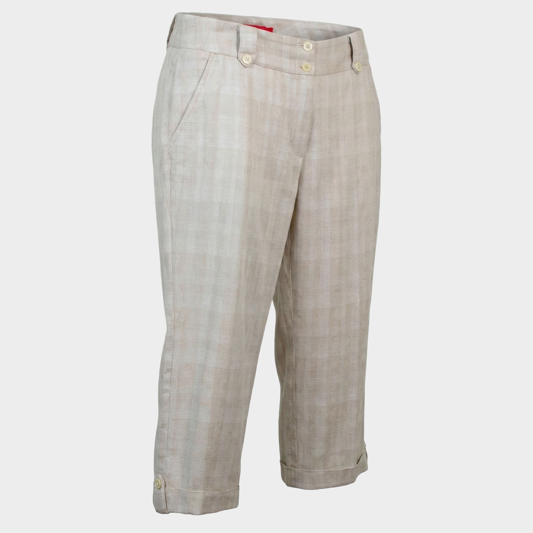 Pantalón Capri estampado cuadros