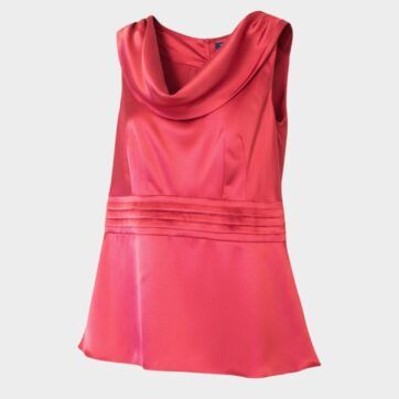Blusa escote barco drapeado