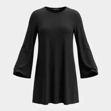 Vestido corte evasé Mango