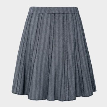 Falda gabardina corte evasé