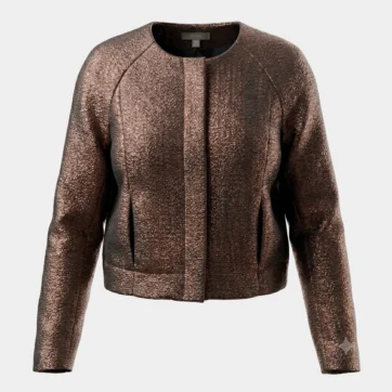 Chaqueta Bomber cobre metalizado