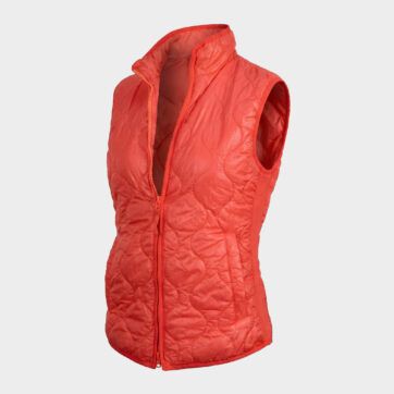 Chaleco puffer naranja león