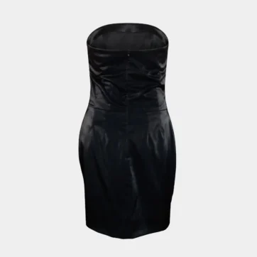 Vestido strapless satinado Company