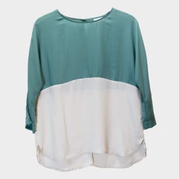Blusa color block