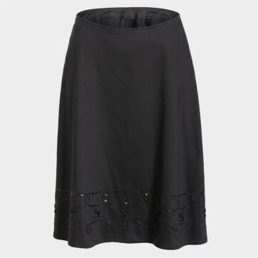 Falda midi con strass