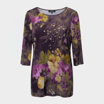 Blusón estampado dark floral