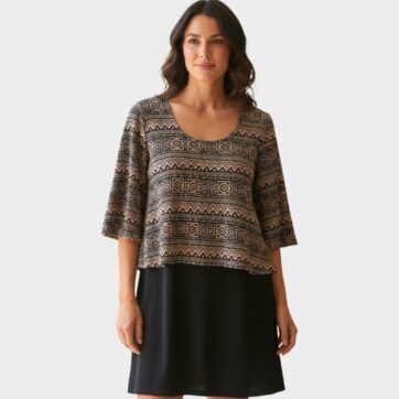Vestido dos piezas étnico