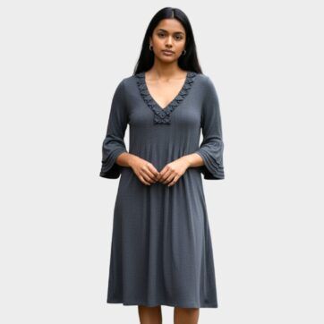 Vestido gris strass