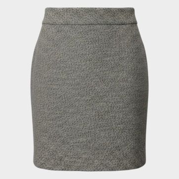 Minifalda recta jaspeada