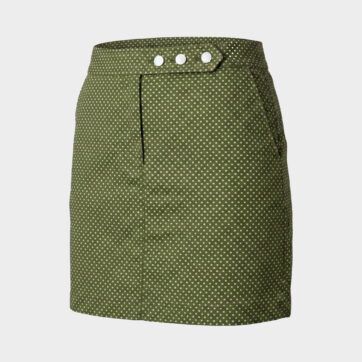 Minifalda patrón microdots