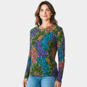 Top multicolor labrado