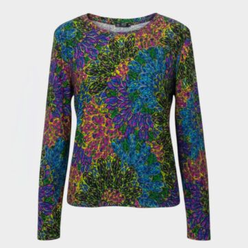 Top multicolor labrado