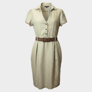 Vestido camisero lino