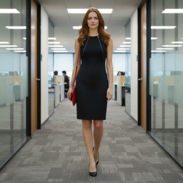 Vestido Little Black Dress arquitectónico