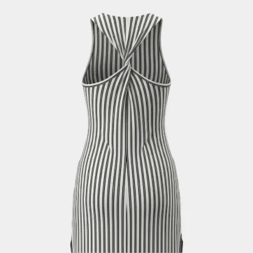 Vestido nudo torzado espalda