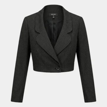 Blazer cropped rayas diplomáticas