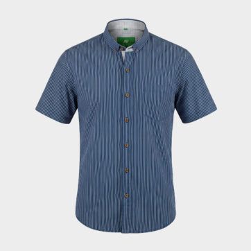 Camisa estructural cuello en contraste