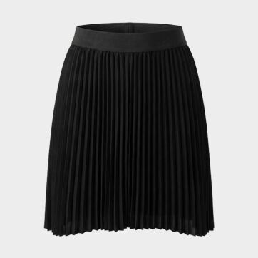 Falda plisada negra