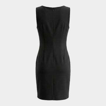 Vestido cruzado paneles encaje