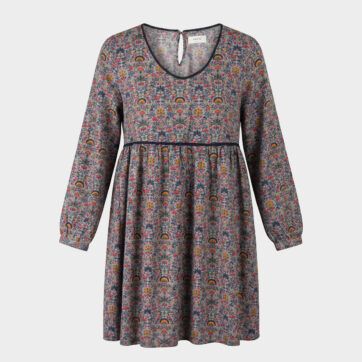 Vestido corto botánico Boho