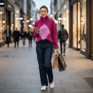 Suéter Tommy Hilfiger Magenta