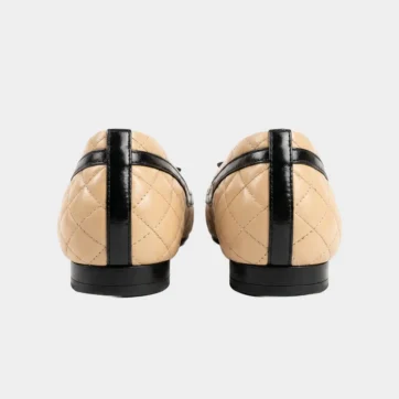 Zapatos ballerinas bicolor Tangüis, vista posterior