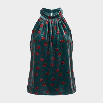 Top halter velvet Loft