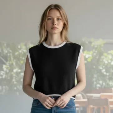 Top de punto bicolor Pippa Way