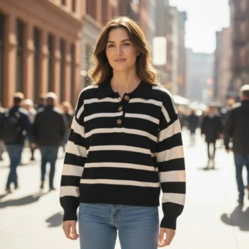 Suéter Polo listado Pippa Way