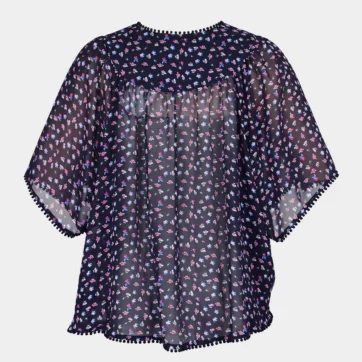 Blusa crop asimétrica