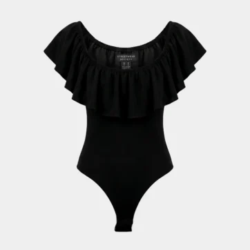 Body escote Bardot con volantes