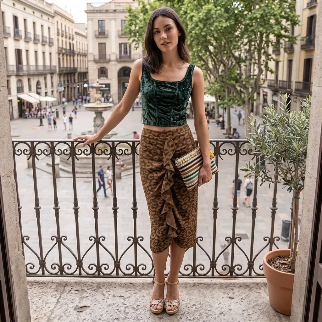 Outfit: Top Mossimo; falda Zara; sandalias, Paez