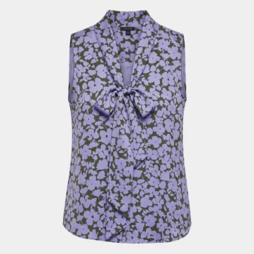 Blusa floral lazo Ann Taylor