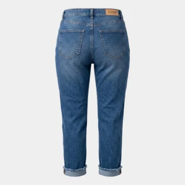 Jeans Cropped bajo deshilachado Denimlab, vista posterior