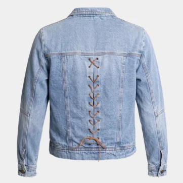 Chaqueta denim cordones Giacca a Gallery Company, vista posterior