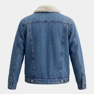 Chaqueta denim sherpa clásica Denim Lab, vista posterior