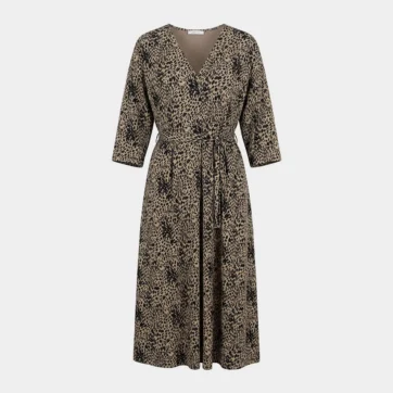 Vestido Midi estampado leopardo