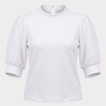 Blusa blanca estructurada