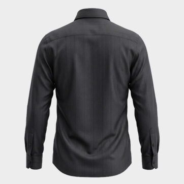 Camisa oscura texturizada Kenneth Cole, vista posterior