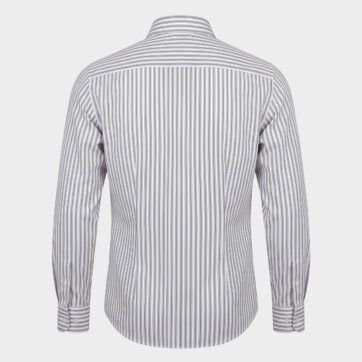 Camisa slim fit clásica rayas MNG, vista posterior
