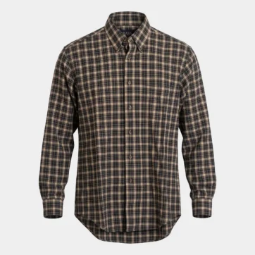 Camisa cuadros tonos tierra G.H. Bass